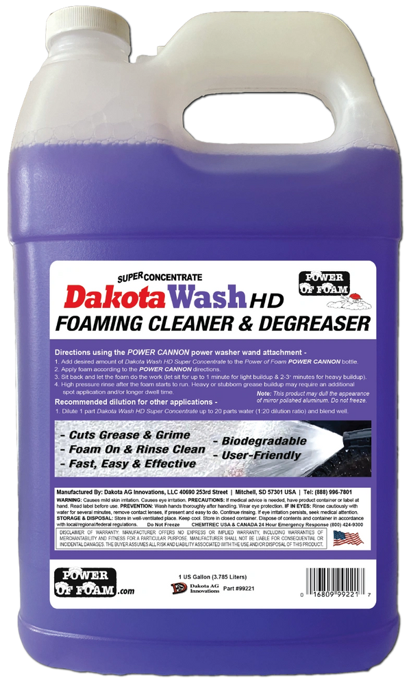 Dakota Ag Innovations Dakota Wash HD, Foam Cleaner